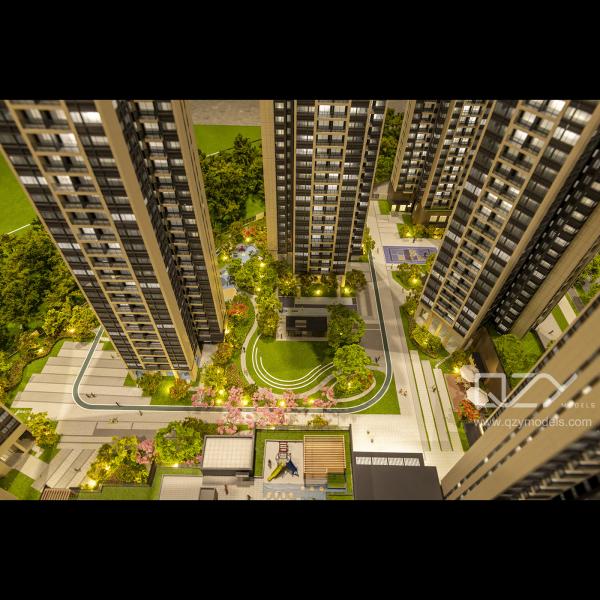 Architectural Scale Models Shenzhen Talents Housing Group- 1/150 Fuhui Residence Model