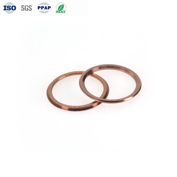 PVD Rose Gold Lens CNC Peças de aço inoxidável Decoração de câmera Peças de anel para eletrônicos