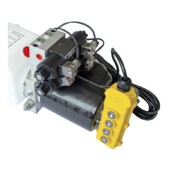 DC 12 Volt Hydraulic Power Unit Double Acting Electric Hydraulic Power Pack For Crane