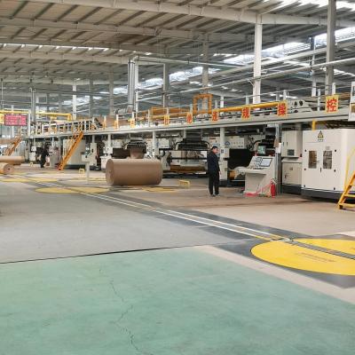 Linha de produção AC380V do cartão ondulado de três camadas 50Hz 3PH