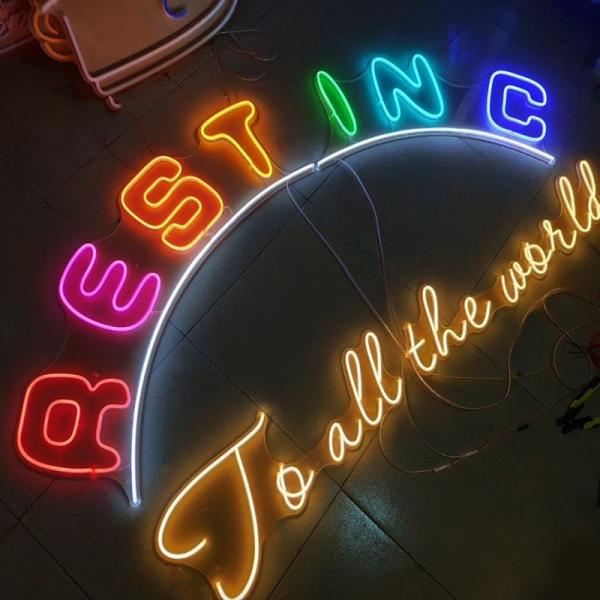 Custom LED Neon Sign Party Birthday Favors For Wall Pink Room Decor Happy Birthday Neon Bar Signs