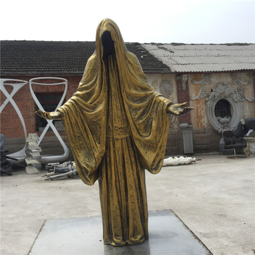 Death Azrael Halloween Fiberglass Outdoor Statues 80cm 120cm 150cm 180cm