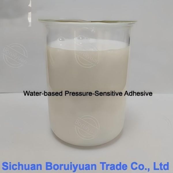 Milky White Water Based Pressure Sensitive Adhesive Good Adhesion