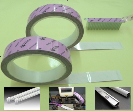 0,8 стекла В/МК - клейкая лента волокна акриловая термальная для скрепляя ребер тепловыделения