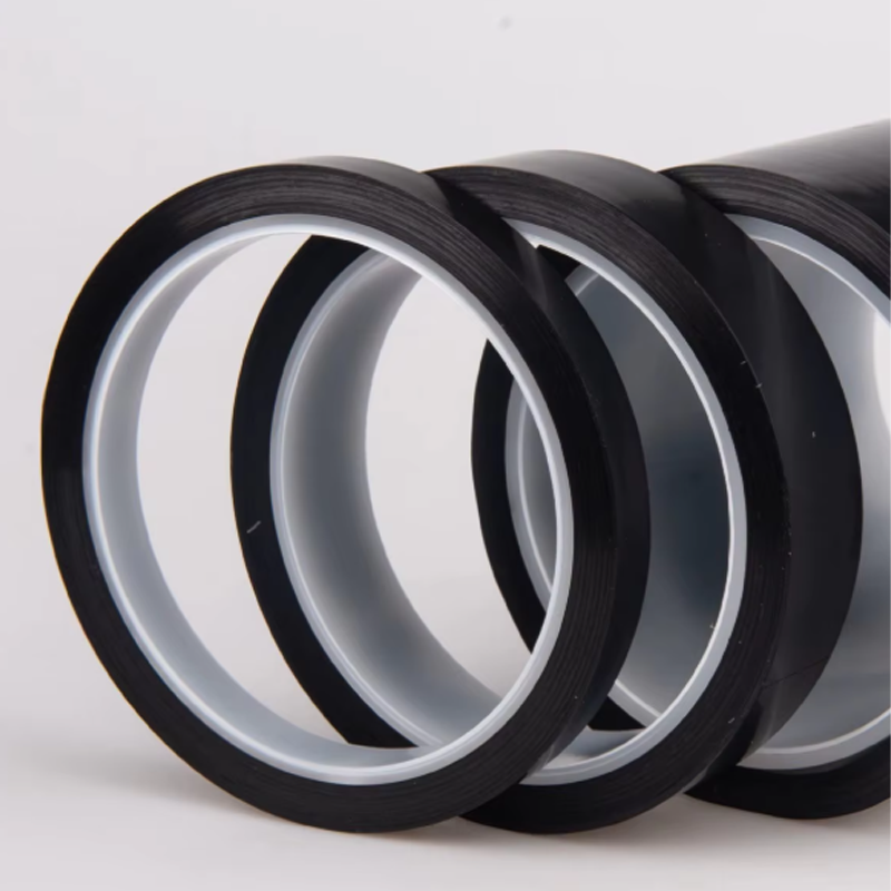 0.06mm Black Kapton tape Silicone Adhesive light shielding PCB tape