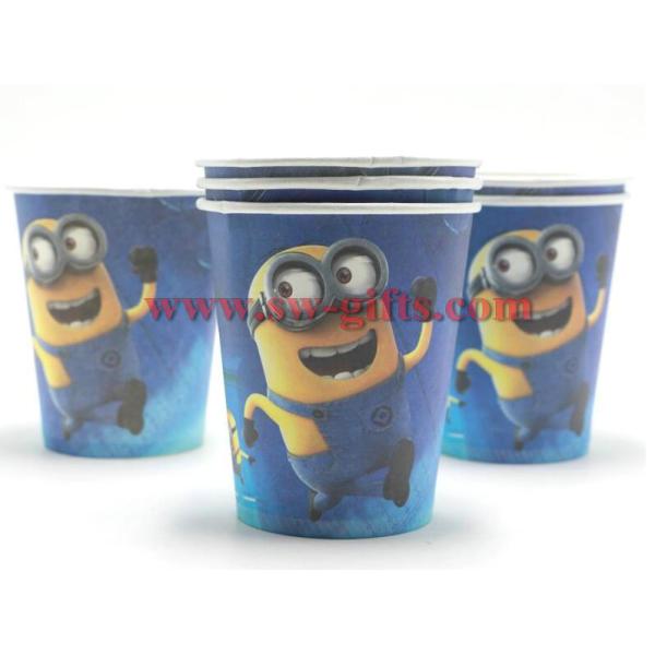 Minions Disposable Party Set Birthday Decorations Kids Boy Baby Shower Cup Plate Napkins Tablecover Tableware