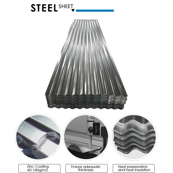 Az70 G550 Galvanized Steel Sheets Roof Material 0.16-1.6mm Thickness