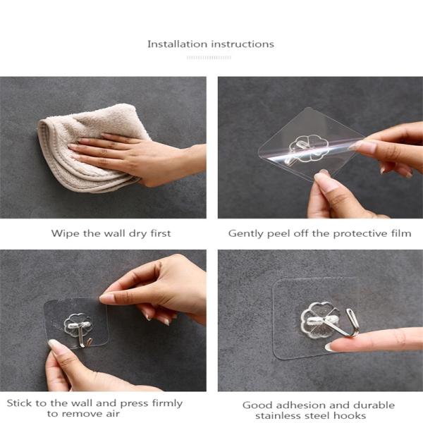 Solid Pattern Type Suction Door Hook for Sturdy and Dependable Wall Organization