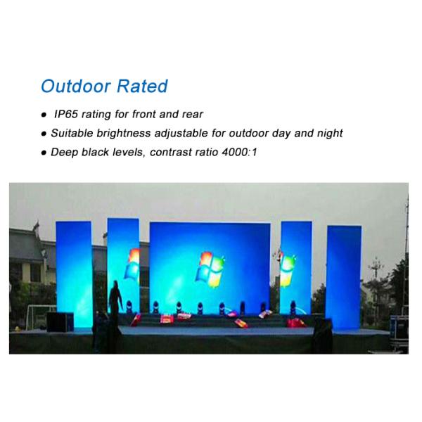 Outdoor Rental LED Display P6 Cable Free Modules High Brightness LED Screen