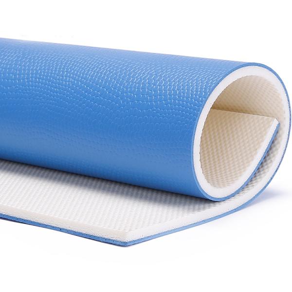 Non Slip Waterproof PVC Sports Flooring Blue Badminton Court Mat