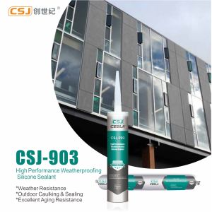 Mastic silicone d'étanchéité neutre résistant aux intempéries, conforme aux normes GB, 300mL