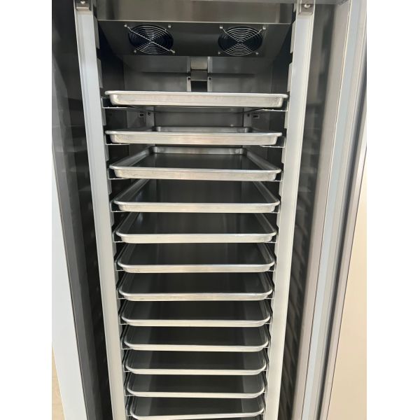 Stainless Steel Baking Tray Freezer 1 Door Upright Air-Cooled Refrigerator with Trays
