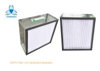 Boîte jetable anodisée de filtre du cadre en aluminium H13 H14 HEPA avec des médias de fibre de verre