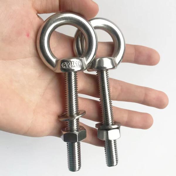 JIS Standard Corrosion-Resistant Stainless Steel Thread Lifting Ring Shoulder Eye Bolts 3/8