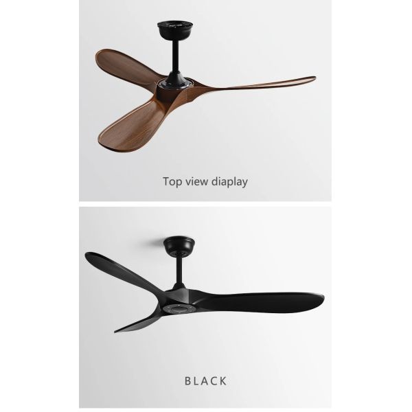 Luxury Ceiling Fan Light Remote LED Electric Fan Light with glass lampshade metal Stealth Fan Light (WH-VLL-28)