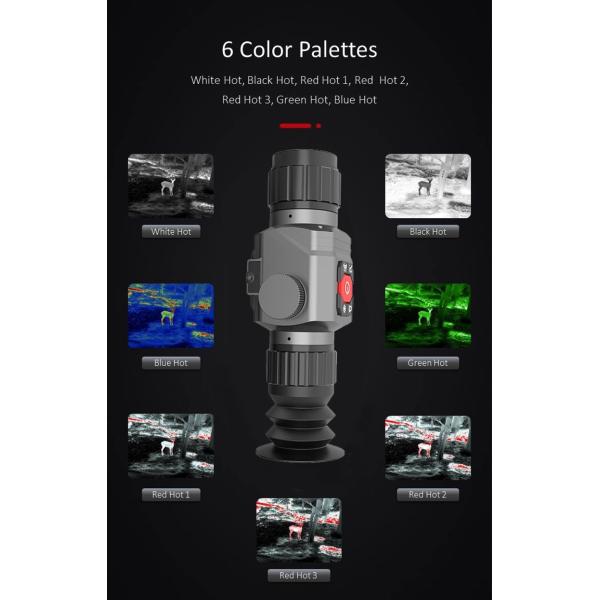 Outdoor Thermographic Telescope , Hunting Thermal Imagery Night Vision Monocular