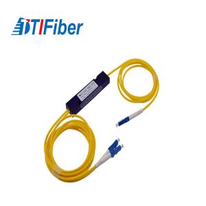 OS ABS do PLC 1310/1550nm 0.9mm do divisor da fibra ótica de FBT 1X2 2x2