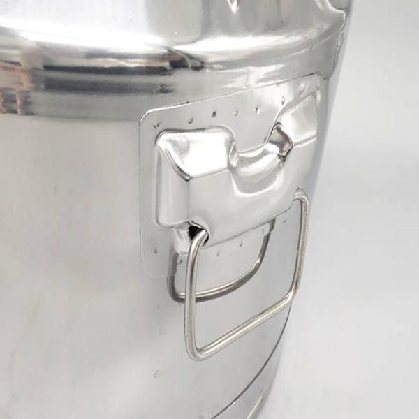 SS304 30L Milk Production Drawing Used Stainless Steel Milk Cans With Sealed Lid