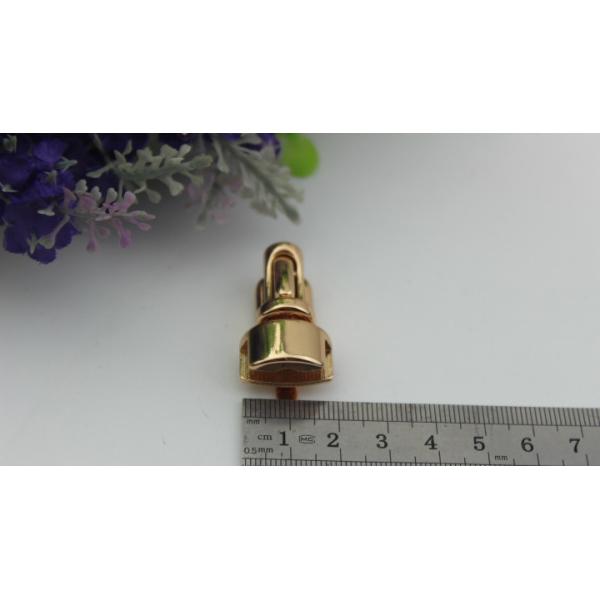OEM factory nickel free zinc alloy hanging brush anti brass plating metal bag press push button lock
