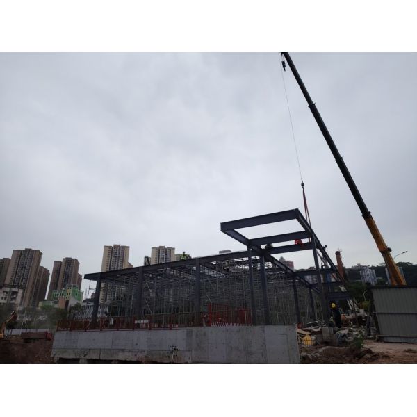 Prefab Metal Boiler Steel Structure Power Plants Fire Resistance Commercial
