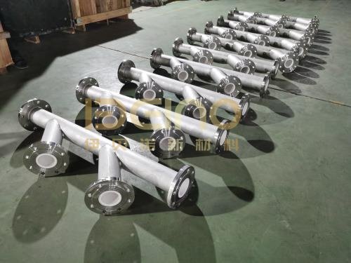 ISO Ceramic Sleeve Lined Pipe Tee Corundum Ceramic Used In Metallurgy Ceramic Lined Tee Pipe