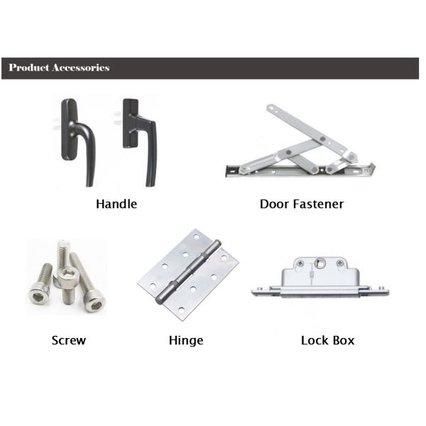Two Track Steel Casement Doors , Windproof Black Aluminium Internal Glass Doors