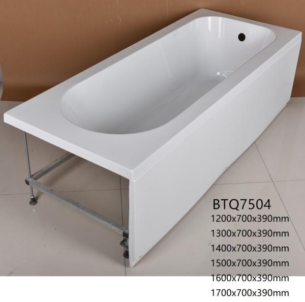 Rectangle Freestanding Jacuzzi Bathtub / Modern Stand Alone Tub 1 Person Capacity