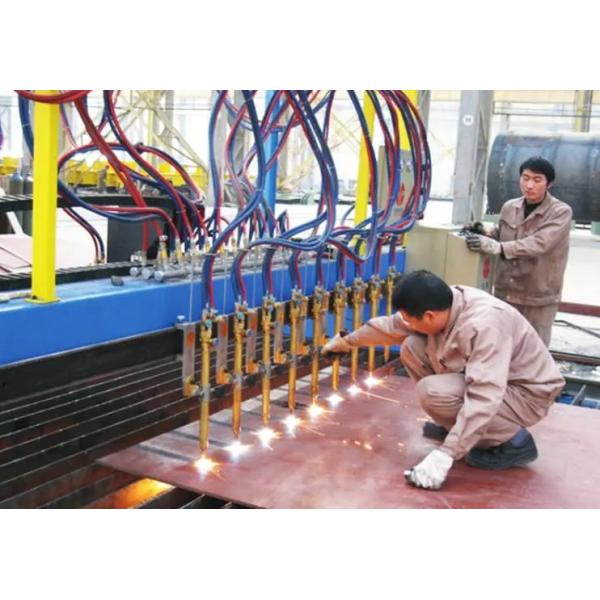 220V CNC Plasma Flame Cutting Machine 4000mm For Steel Plate Sheet