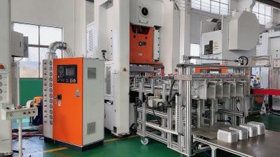 H Frame Structure Automatic Aluminum Foil Container Machine with Scrap Aspirator
