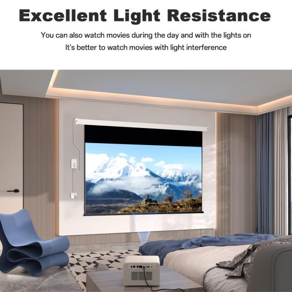 16:9 Drop Down Screen 150 Inch 200 Inch 300 Inch Motorized Projector Screens