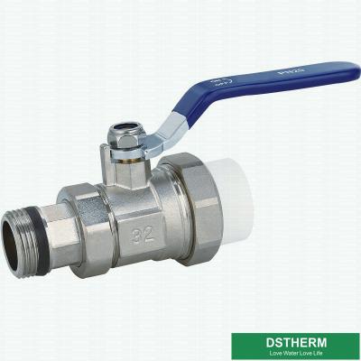 Válvula de bola de bronze da união do controle PPR da água do OEM única