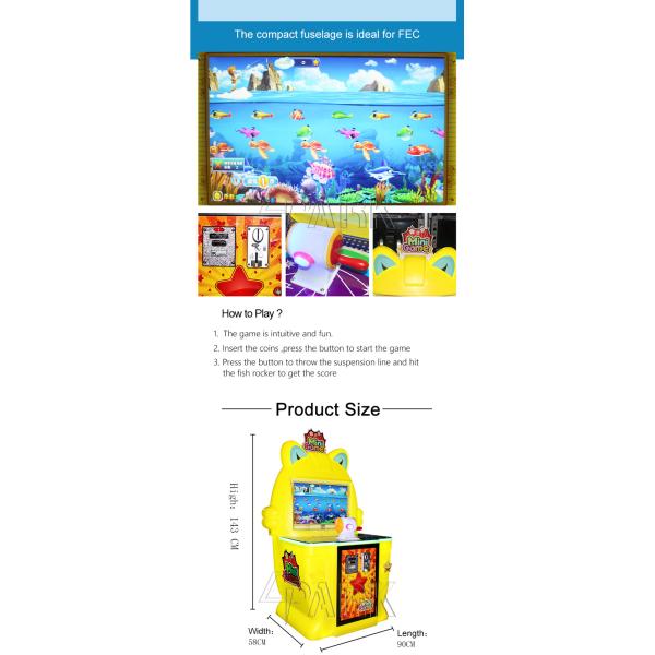 Kids Paradise Mini Fishing Amusement Arcade Machine Coin Operated