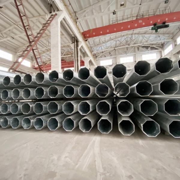 45FT 13716mm Electrical Service Pole ASTM A36 4.0mm Galvanised Steel Pole