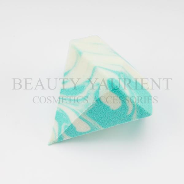 Diamond Shape Green Face Makeup Puff Sponge Super Soft Latex Free