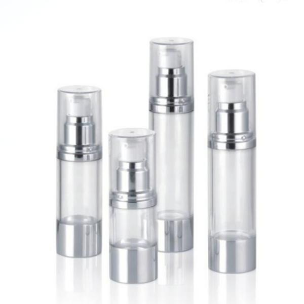 Airless Pump Bottle AS Bottle with Aluminium Pump 15ml 30ml 40ml 50ml