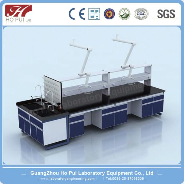 MDF Wood Physics Science Lab Tables Grey for Commercial Furniture