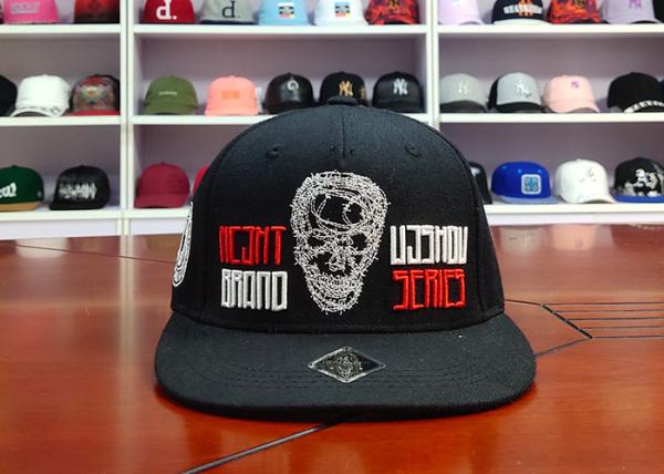 Tampão liso do Snapback do basebol de Hip Hop do logotipo do bordado do bordado unisex de alta qualidade elegante do costume 3D de ACE