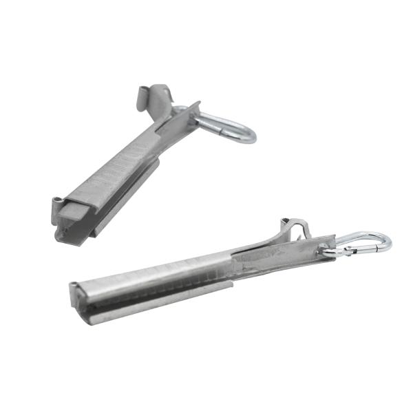 Stainless Steel Fiber Optic Accessories ARC Clip Wedge Type Anchor Joint