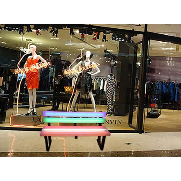 LED Bench lights park chair auditorium outdoor leisure shopping mall rest waiting color charging remote control