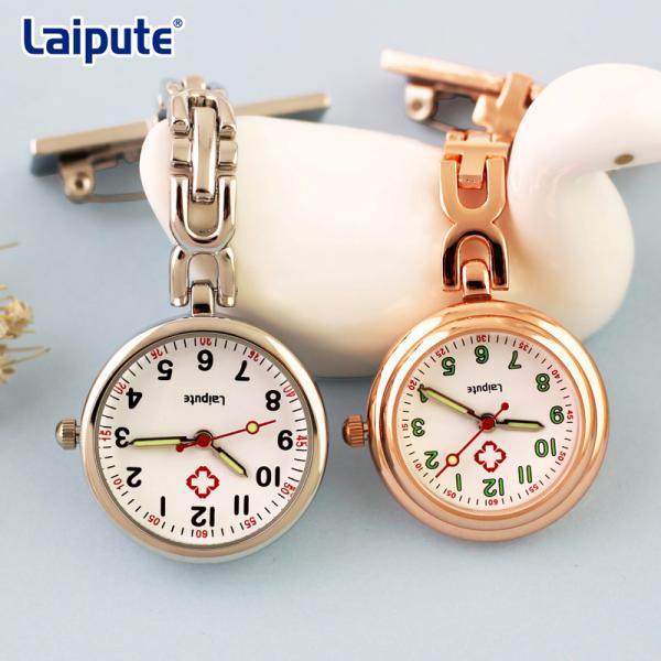 Alloy Fob Watch For Nurses , 3ATM Waterproof Pocket Fob Watches