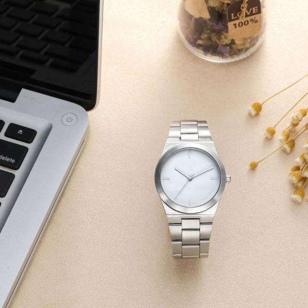 Покрытый ИП дозора браслета серебра дозора кварца 12 людей гарантии месяца