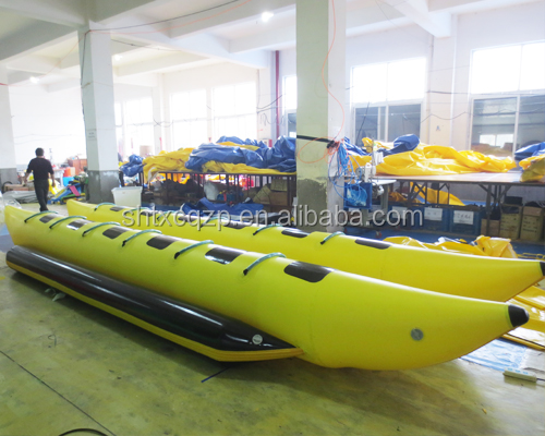 Custom 0.9mm PVC Tarpaulin Boat Towable Tube Water Games China Manufacturer