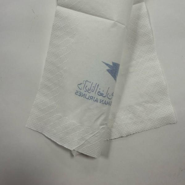 High End Commercial Paper Napkins 30×30cm 2Ply 18gsm For Airline Catering