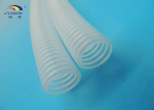 Plastic Corrugated Pipes / Tube PP PE PA Moulded Clear Corrugated Tubing