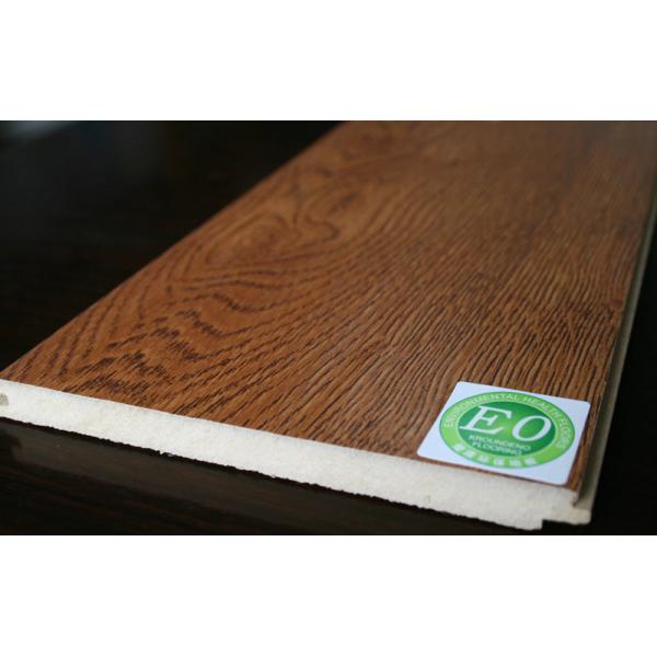 E0 Office Amber oak Hand Scraped Laminate Flooring , commercial laminate floorings