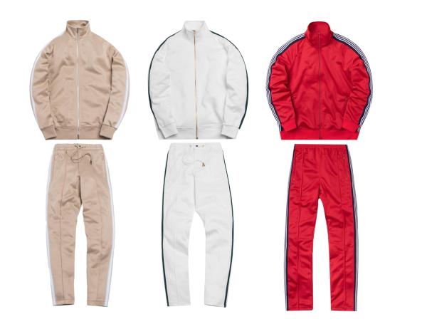 Custom Men Cotton Polyester Raglan Sleeve Doped Striped Ribbon Zip Slim Fit Sports Tracksuit