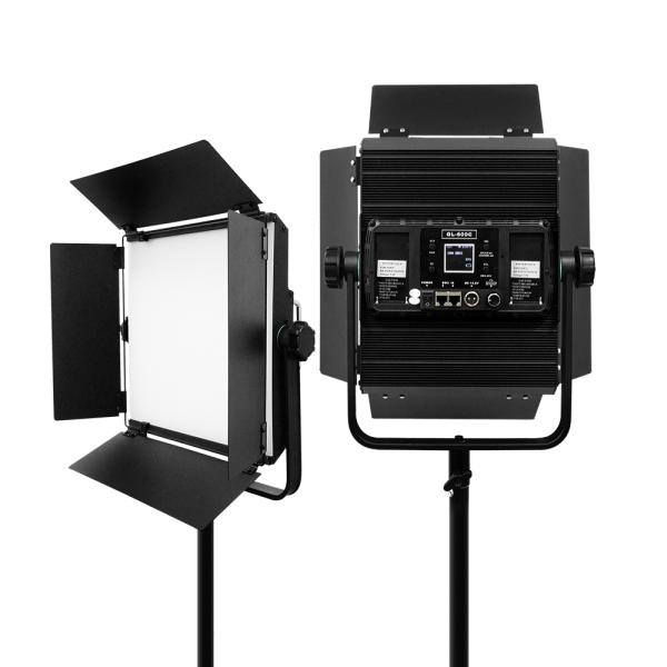 Lumière à écran plat de 60 W avec lumière couleur RVB pliable et température de couleur réglable, adaptée à la photographie d'éclairage industriel