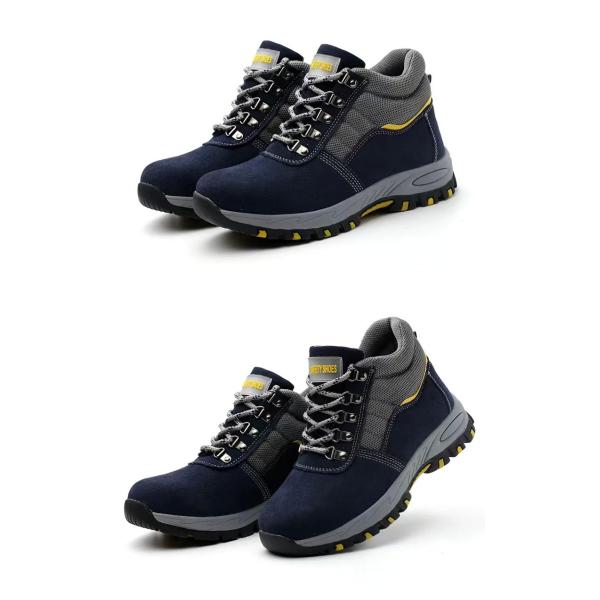 Самый продаваемый антивоздушный кожаный антиморозный антипрокол мужской безопасность труда стальные ботинки для головы противоскользящие рабочие защитные средства