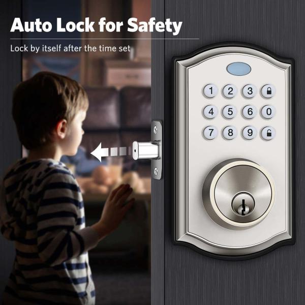 OEM Цинковая сплав безключевая электронная клавиатура Deadbolt Lock Multicolor