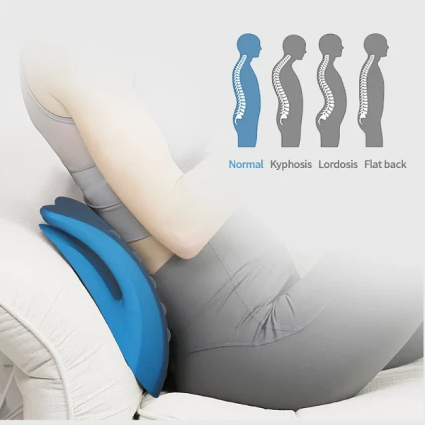 Home Therapy Back Pain Relief Traction Pillow Lumbar Traction Back Stretcher With Cushion
